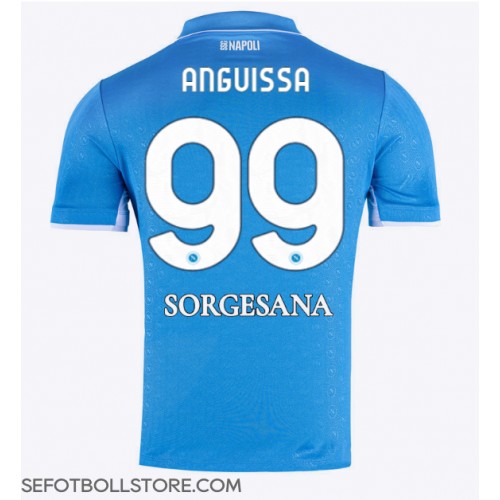 SSC Napoli Frank Anguissa #99 Replika Hemmatröja 2024-25 Kortärmad